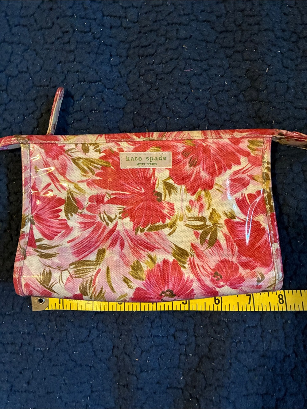 kate spade Pink and Green Floral Cosmetic Wristlet